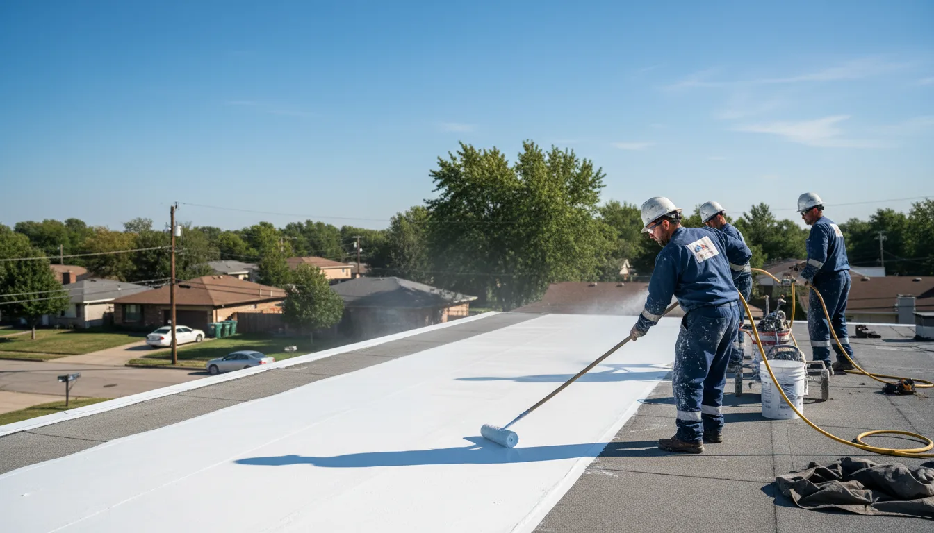 Commercial roof coating in Crestwood, IL near me